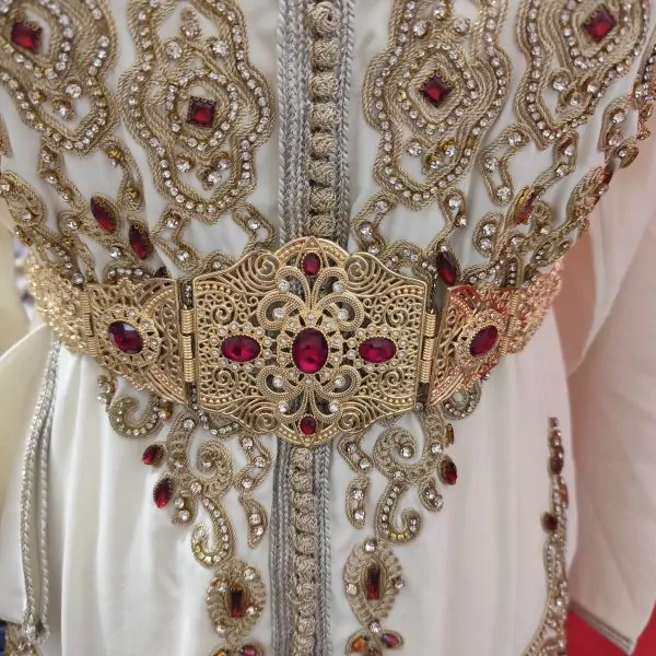 Nieuwe traditionele Marokkaanse riem – verstelbaar & verguld roestvrij staal — photo 5