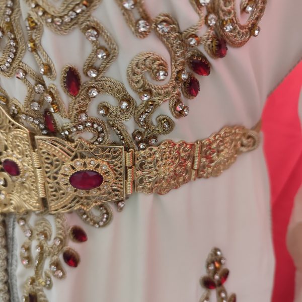 Ceinture traditionnelle marocaine neuve – Ajustable & inox doré — photo 4