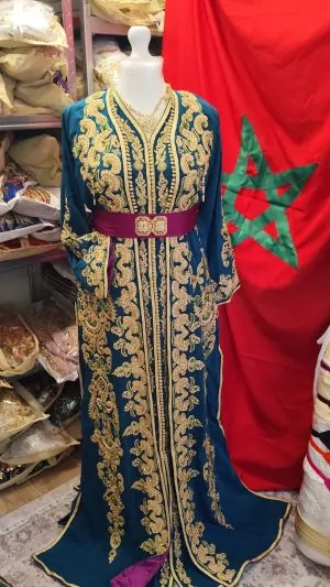 Caftano marocchino nuovo foderato