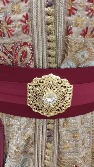 ✨ Ceinture en tissu – Ajustable & idéale pour caftans marocains