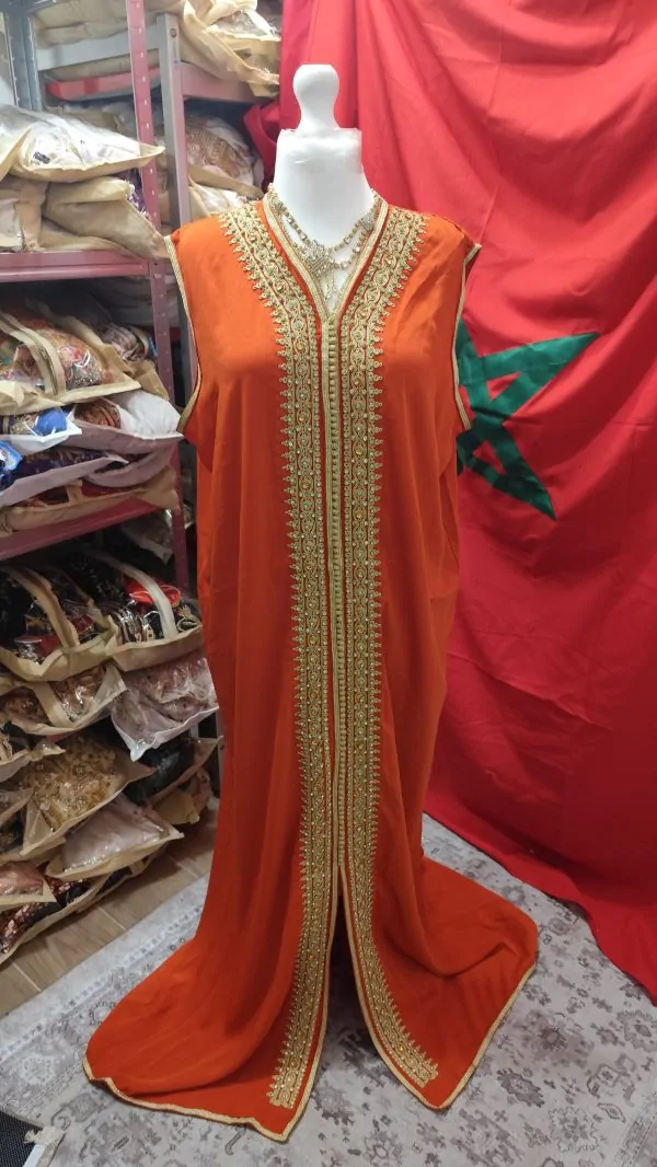 caftan marocain neuf doublé grande taille 75cm — photo 11