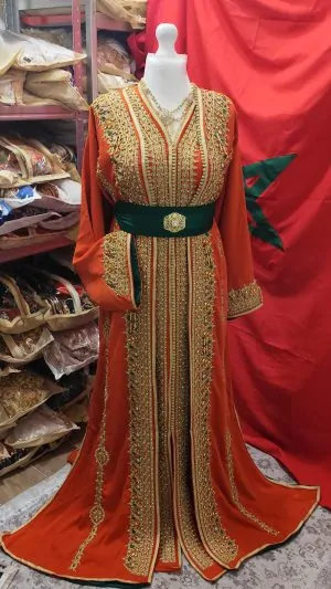 Caftano marocchino nuovo foderato, taglia forte 75cm