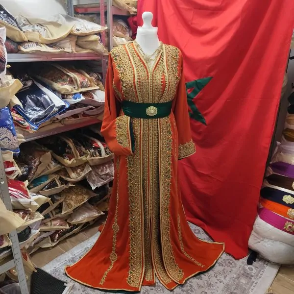 caftan marocain neuf doublé grande taille 75cm — photo 13