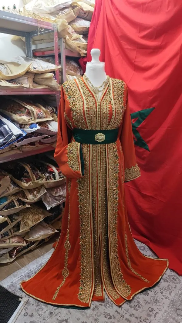 caftan marocain neuf doublé grande taille 75cm — photo 6