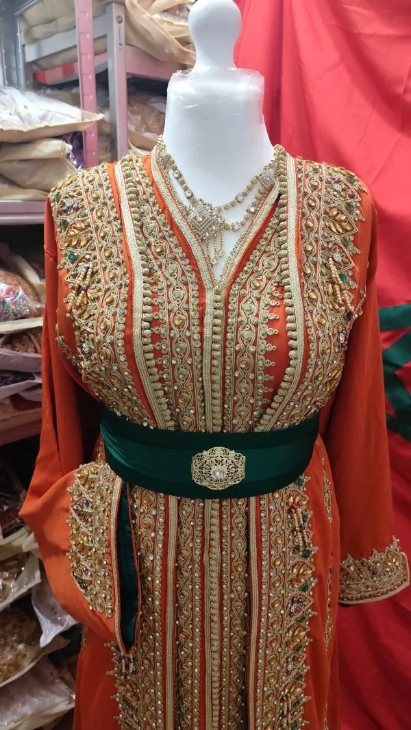 caftan marocain neuf doublé grande taille 75cm — photo 10