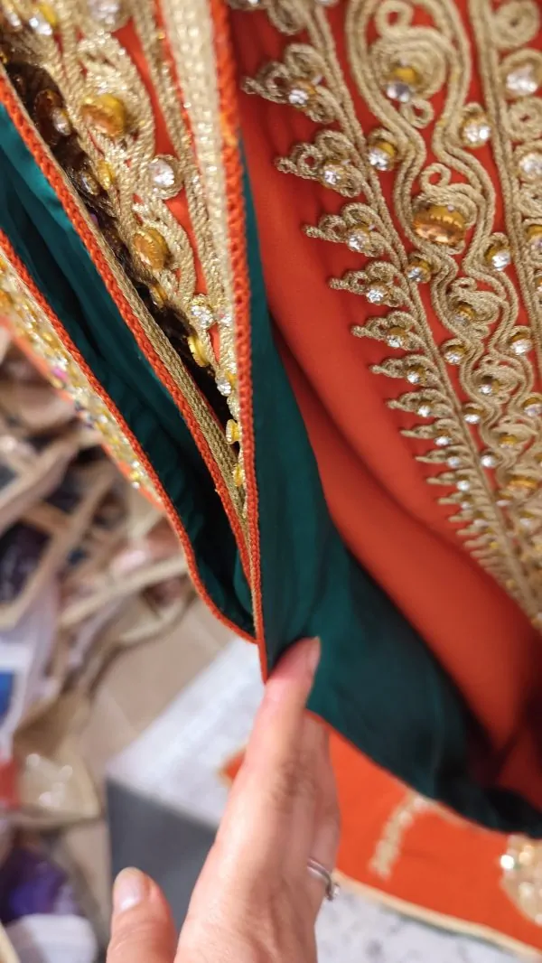 caftan marocain neuf doublé grande taille 75cm — photo 5