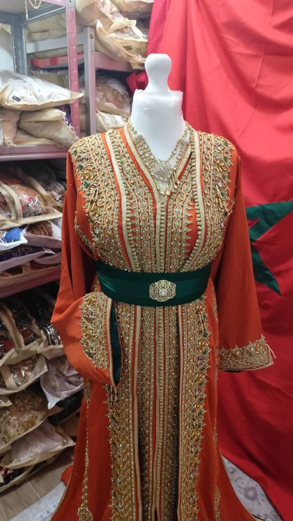 caftan marocain neuf doublé grande taille 75cm — photo 2