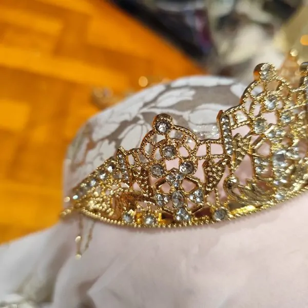 Taaj marroquí dorado – Corona tradicional para caftanes y ceremonias — photo 4
