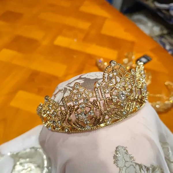 Taaj marroquí dorado – Corona tradicional para caftanes y ceremonias — photo 6