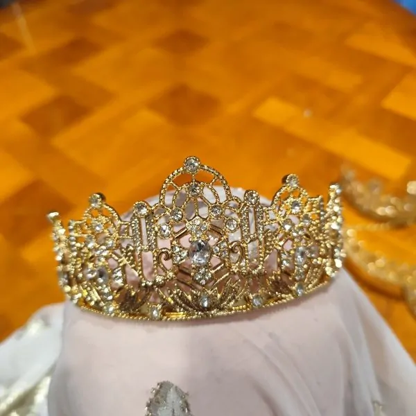 Taaj marroquí dorado – Corona tradicional para caftanes y ceremonias — photo 3