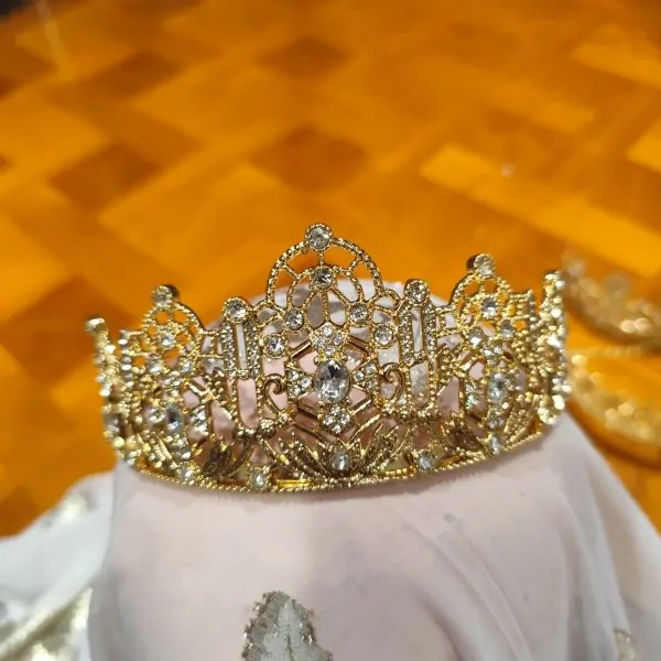 Taaj marroquí dorado – Corona tradicional para caftanes y ceremonias — photo 5