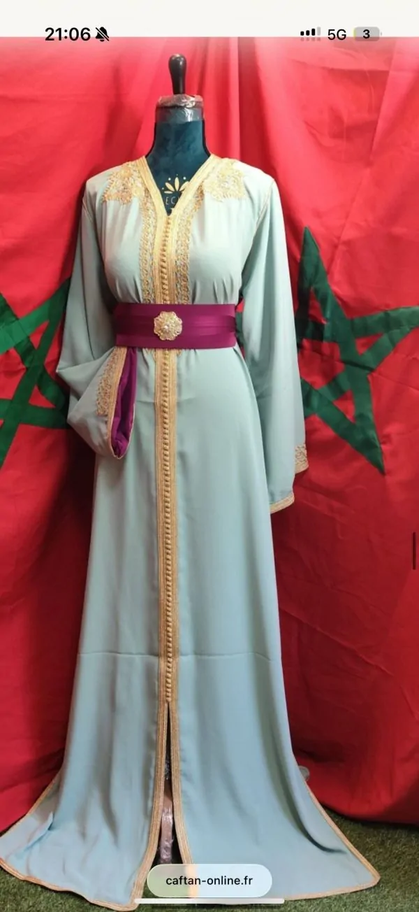 2 caftan marocain plus accessoires
