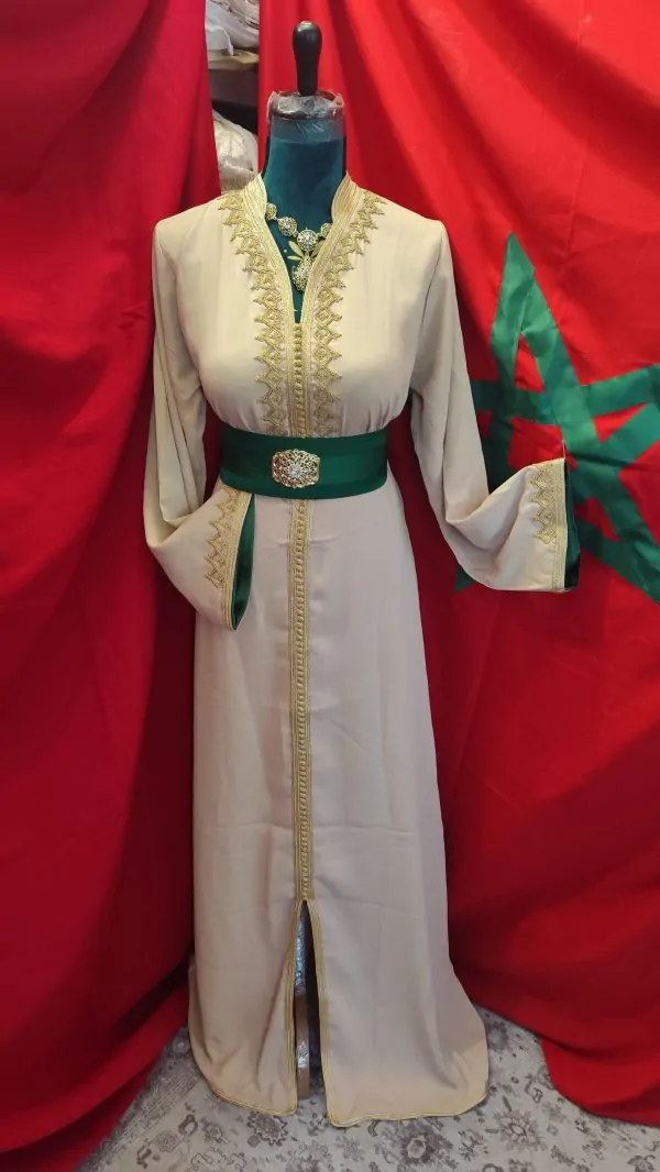 caftan marocain neuf avec ceinture — photo 3