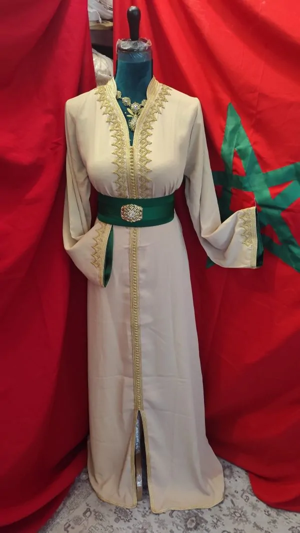 caftan marocain neuf avec ceinture — photo 4