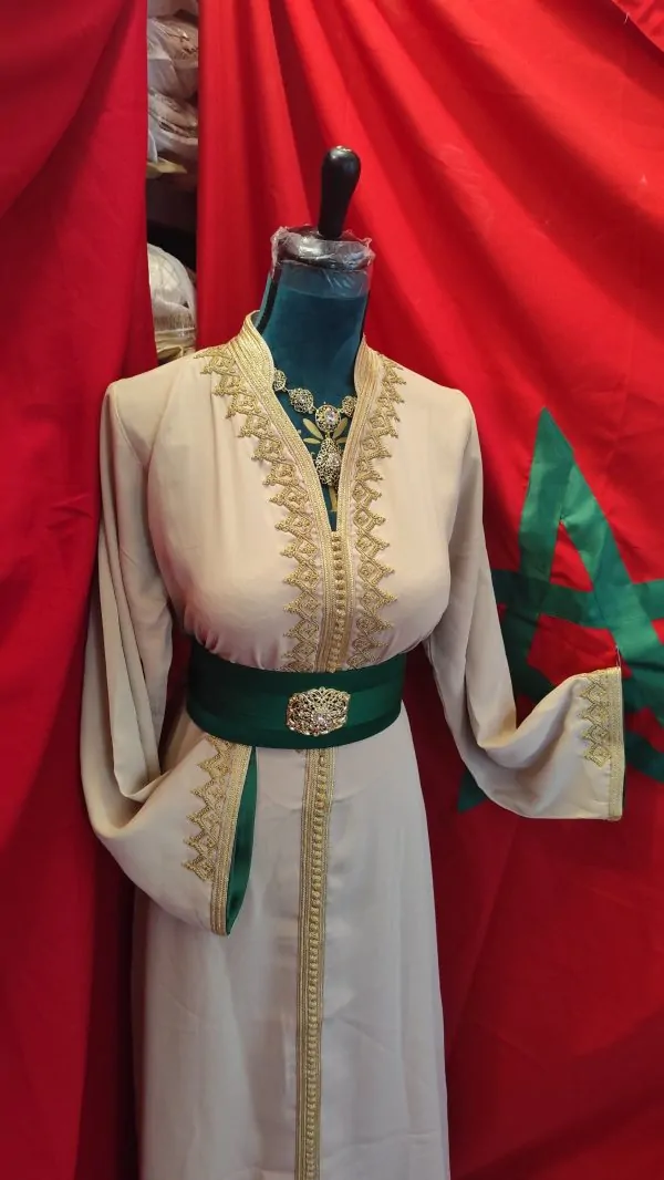 caftan marocain neuf avec ceinture — photo 2