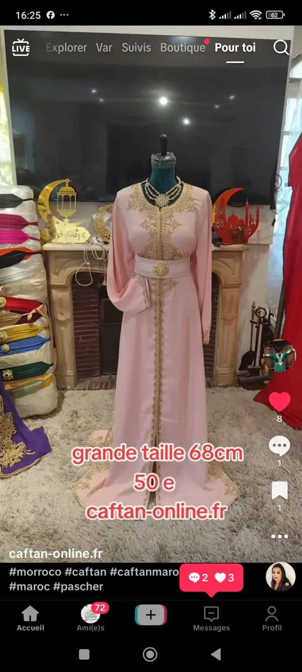 2 caftan marocain neuf