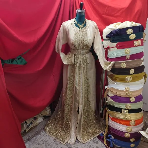 New Moroccan caftan with belt — photo 12
