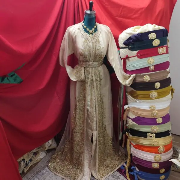 New Moroccan caftan with belt — photo 14