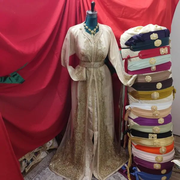 New Moroccan caftan with belt