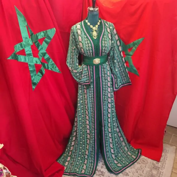 caftan marocain neuf sari avec ceinture — photo 10