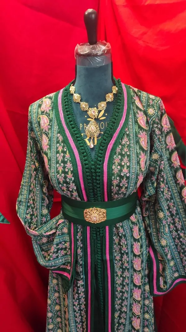 caftan marocain neuf sari avec ceinture — photo 5