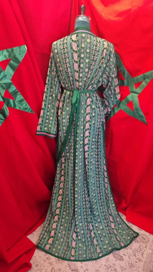caftan marocain neuf sari avec ceinture — photo 7