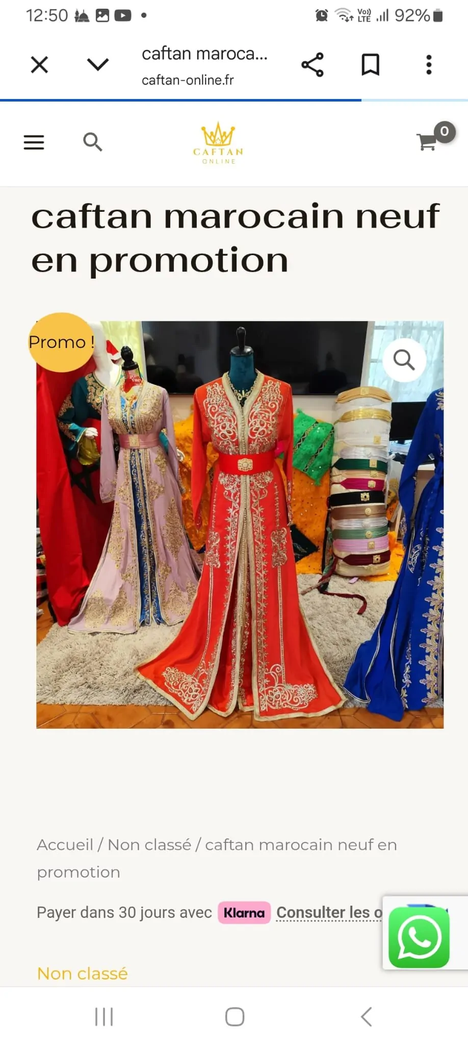 lot caftan marocain