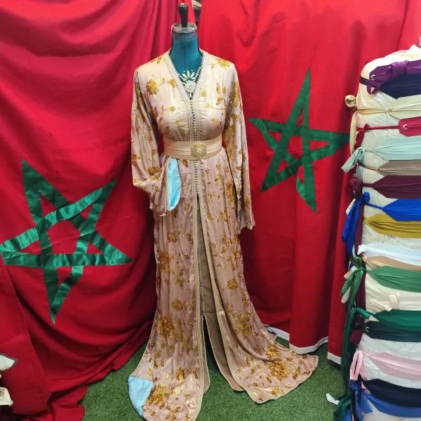 قفطان مغربي جديد مبطن