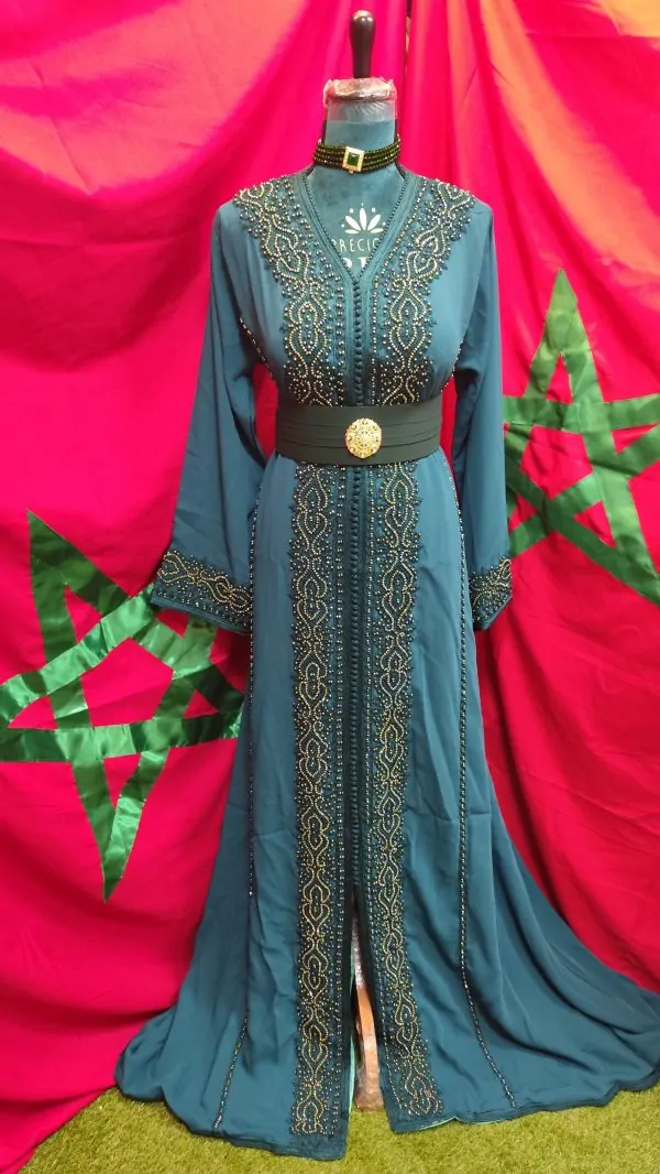 Neuer gefütterter marokkanischer Kaftan — photo 3