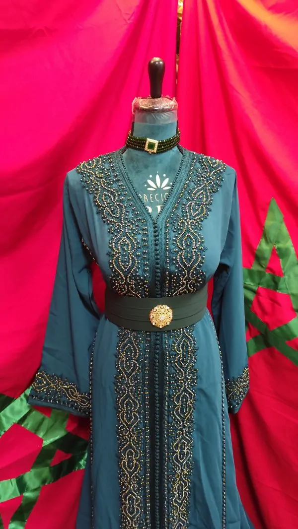 Neuer gefütterter marokkanischer Kaftan — photo 7