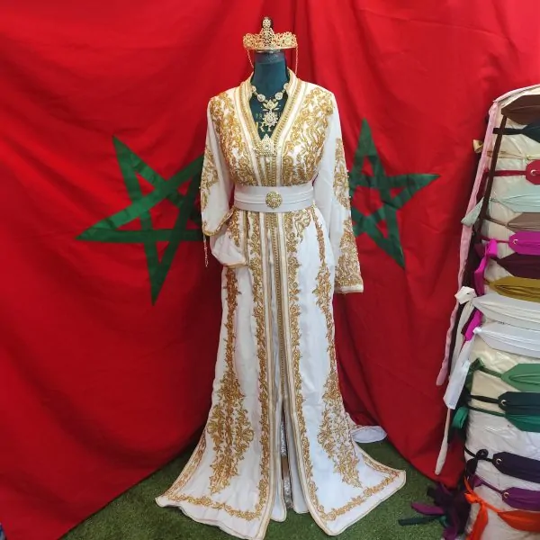 قفطان مغربي جديد مبطن