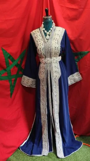 قفطان مغربي جديد مبطن