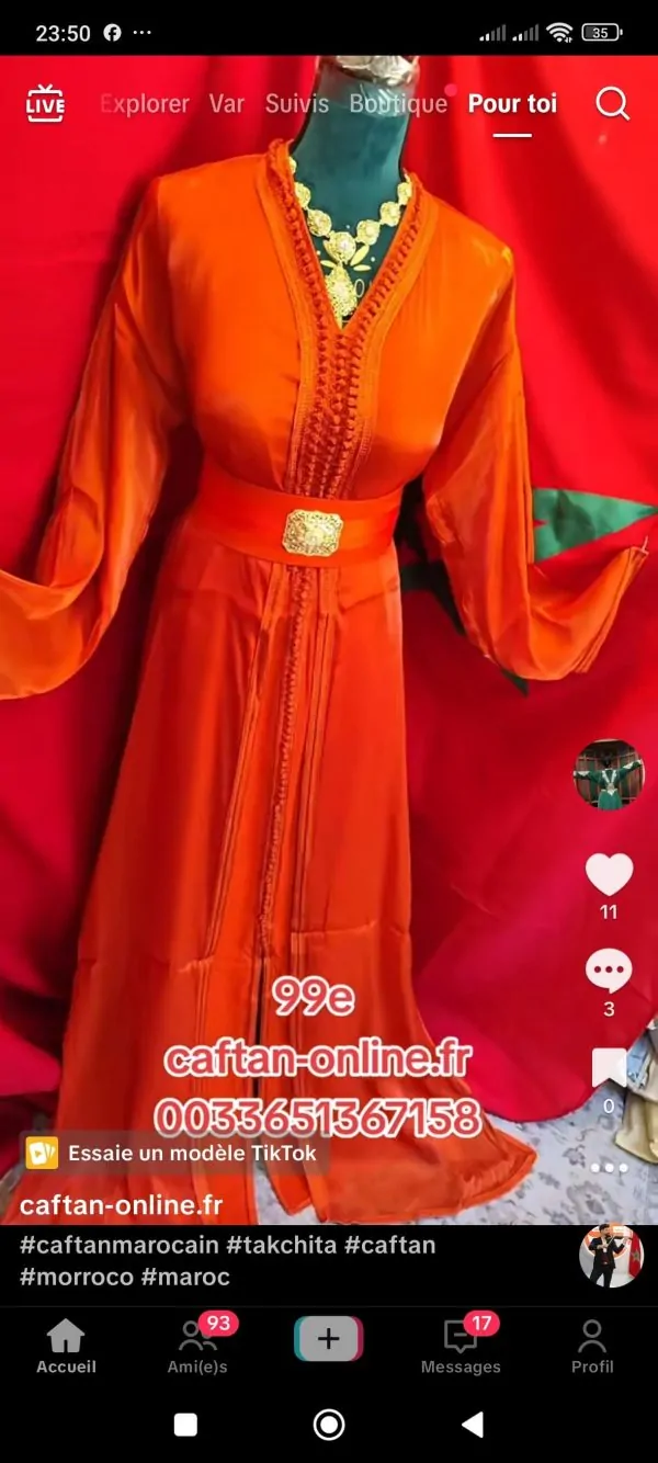 3 Caftan plus ceinture — photo 2