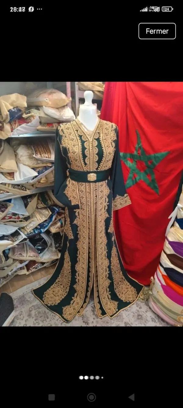 trois Caftans marocain neuf avec ceinture — photo 2