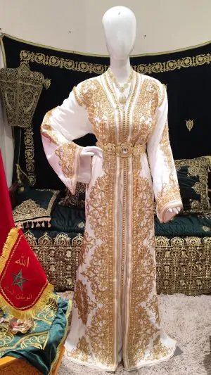 قفطان مغربي جديد مبطن