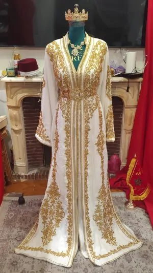 قفطان مغربي جديد مبطن