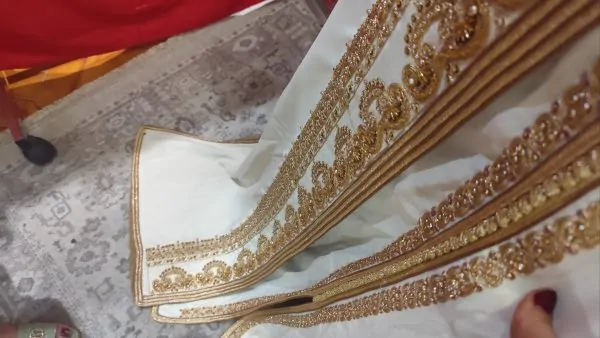 caftan marocain neuf doublé avec la ceinture — photo 12
