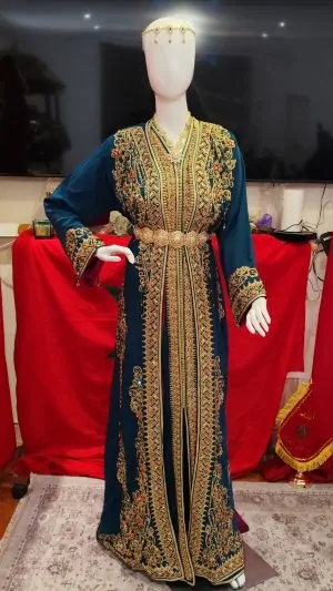 قفطان مغربي جديد مبطن