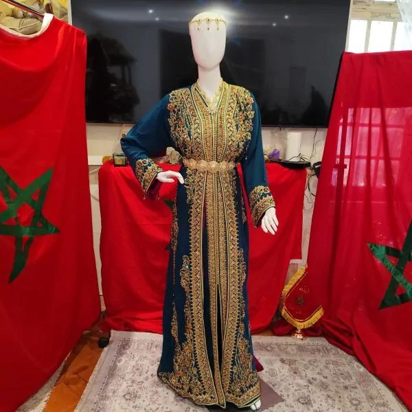 قفطان مغربي جديد مبطن
