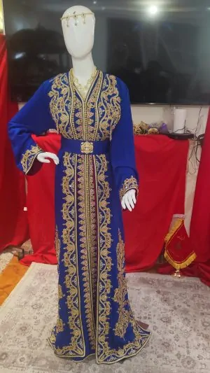 قفطان مغربي جديد مبطن