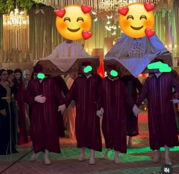 Gebrauchte Djellaba, bordeauxrot