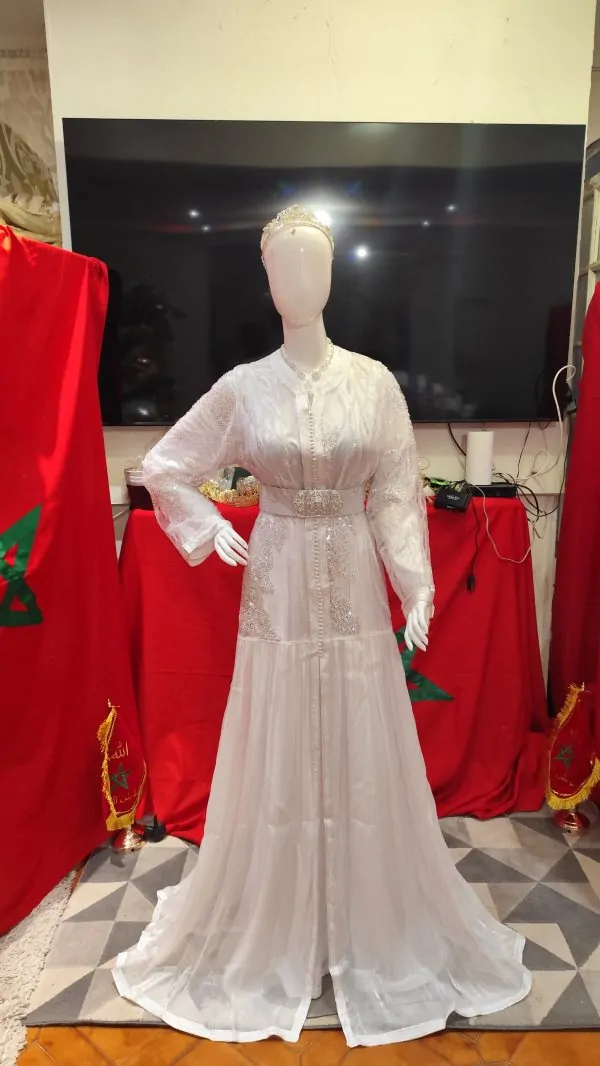 caftan marocain neuf avec ceinture — photo 2