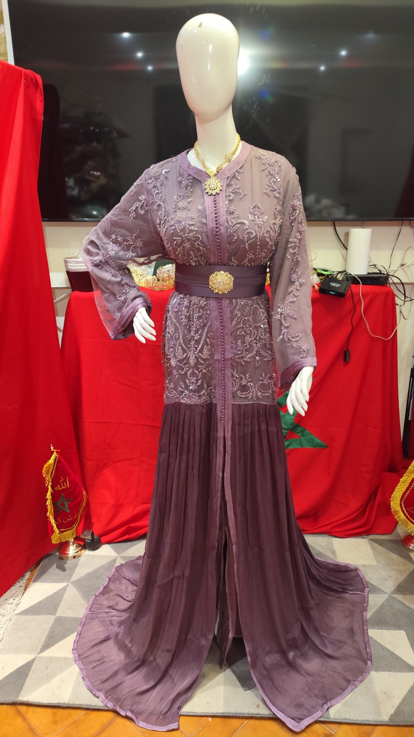 caftan marocain neuf avec ceinture – Image 7