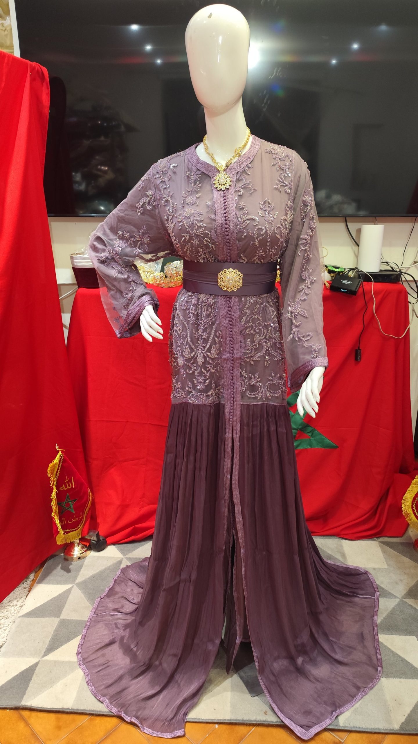 caftan marocain neuf avec ceinture – Image 9