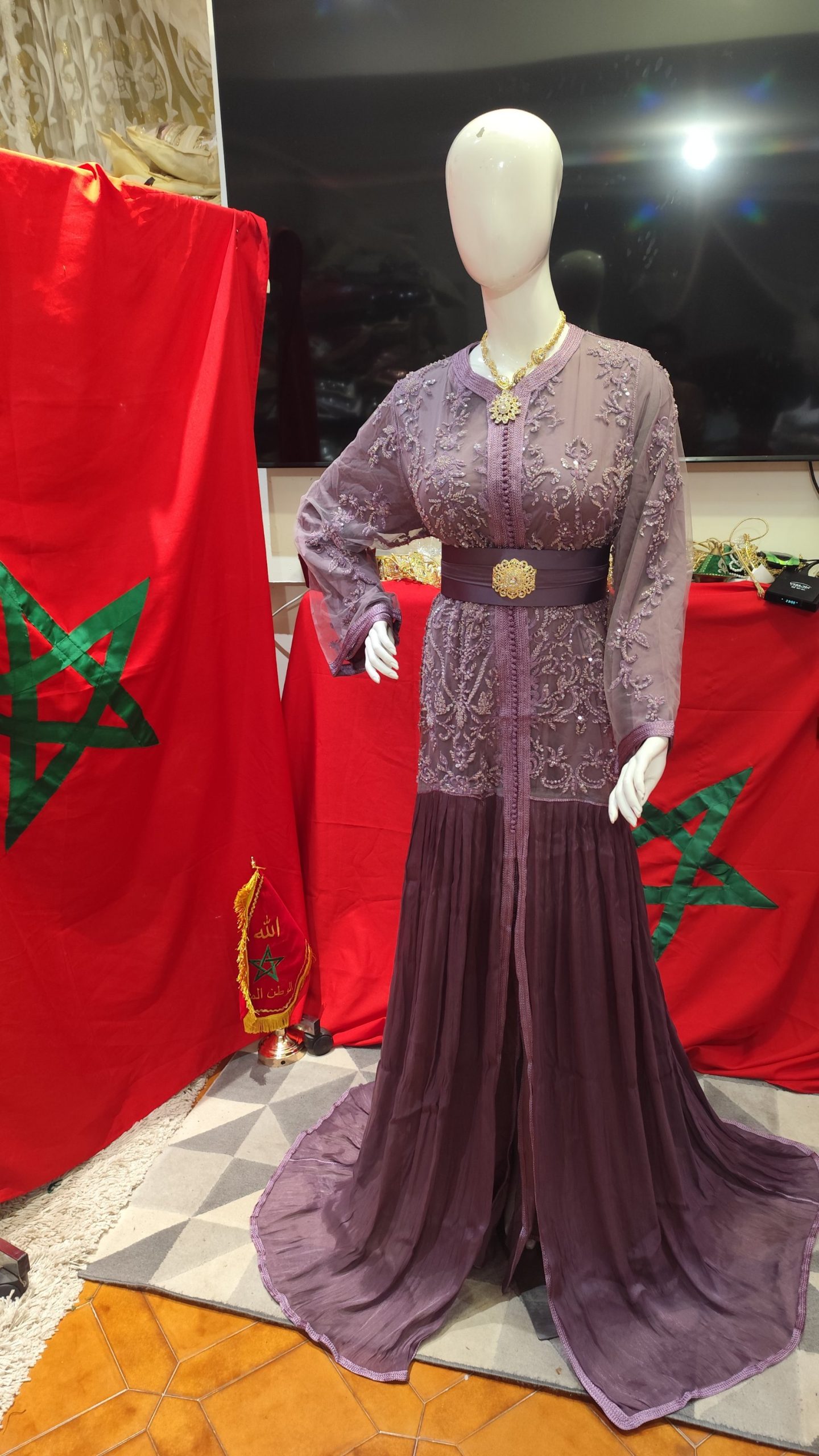 caftan marocain neuf avec ceinture – Image 6