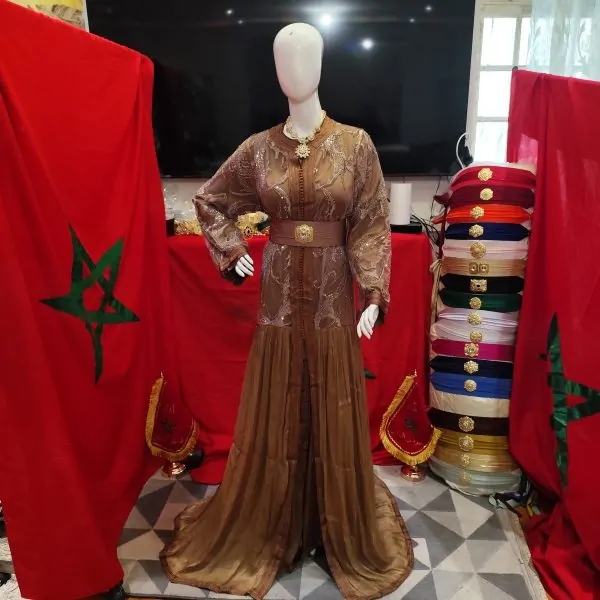 caftan marocain neuf avec ceinture — photo 7