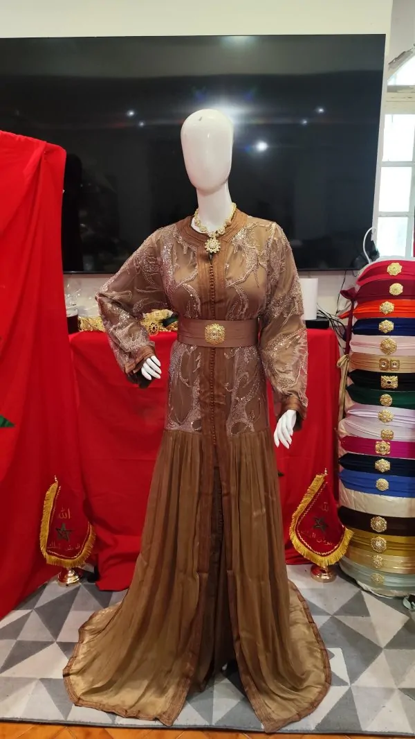 caftan marocain neuf avec ceinture — photo 8