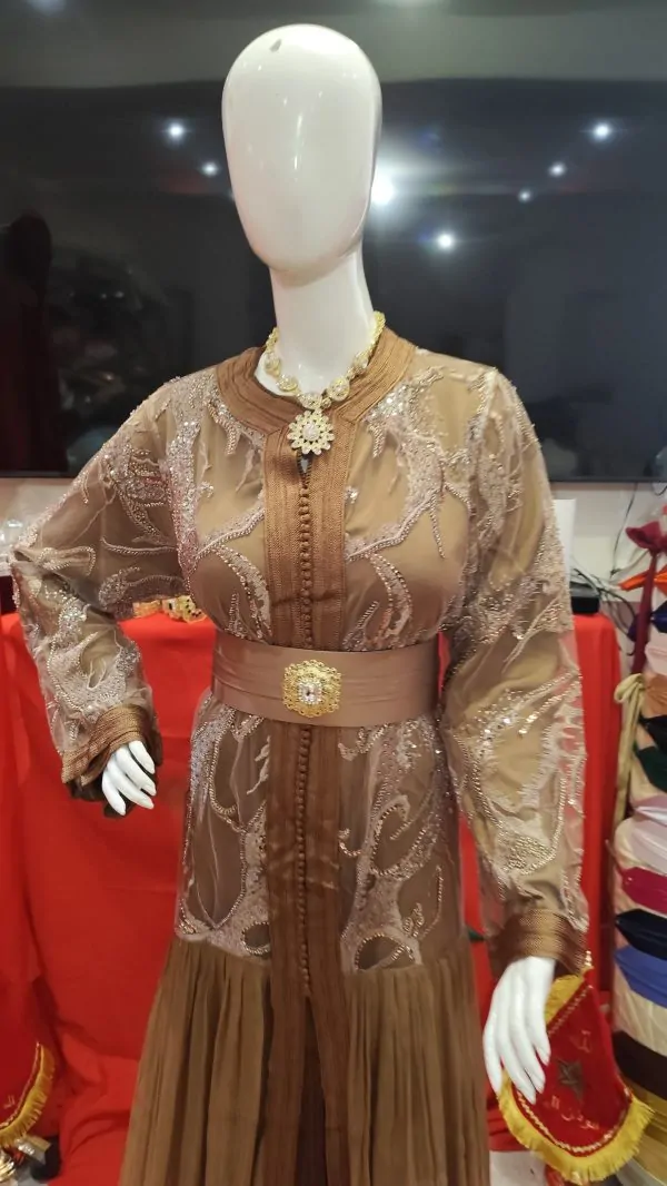 caftan marocain neuf avec ceinture — photo 3