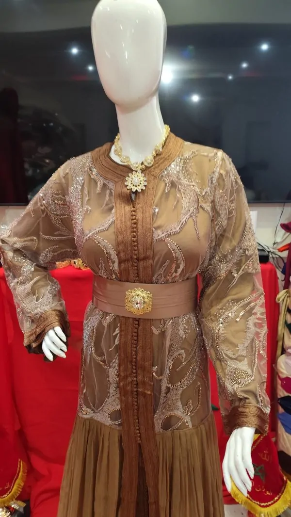 caftan marocain neuf avec ceinture — photo 6