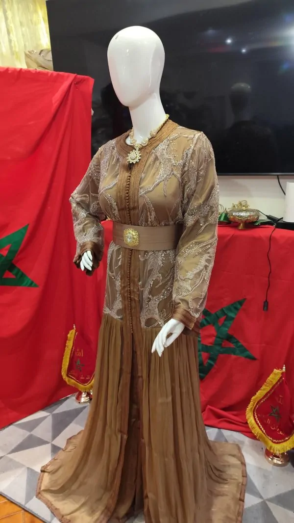 caftan marocain neuf avec ceinture — photo 4